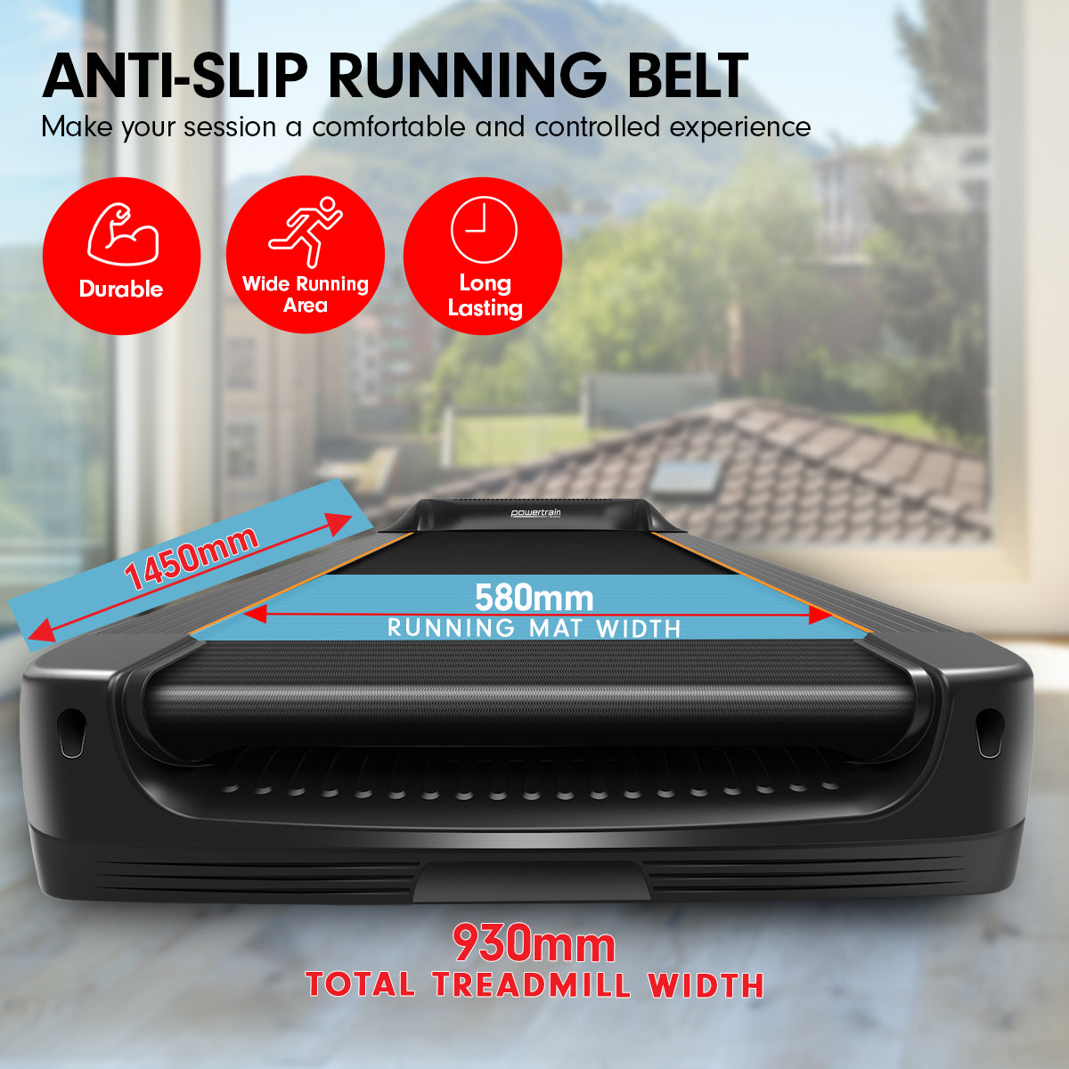 Powertrain MX3 Treadmill Performance Home Gym Cardio Machine Powertrain