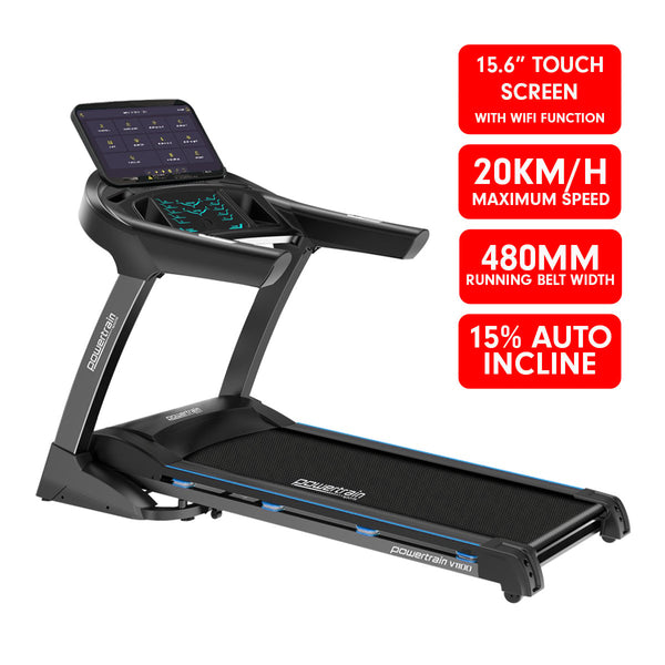 Powertrain V1100 Treadmill with Wifi Touch Screen & Incline Powertrain