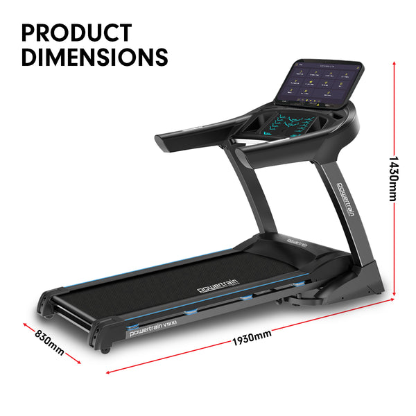 Powertrain V1100 Treadmill with Wifi Touch Screen & Incline Powertrain