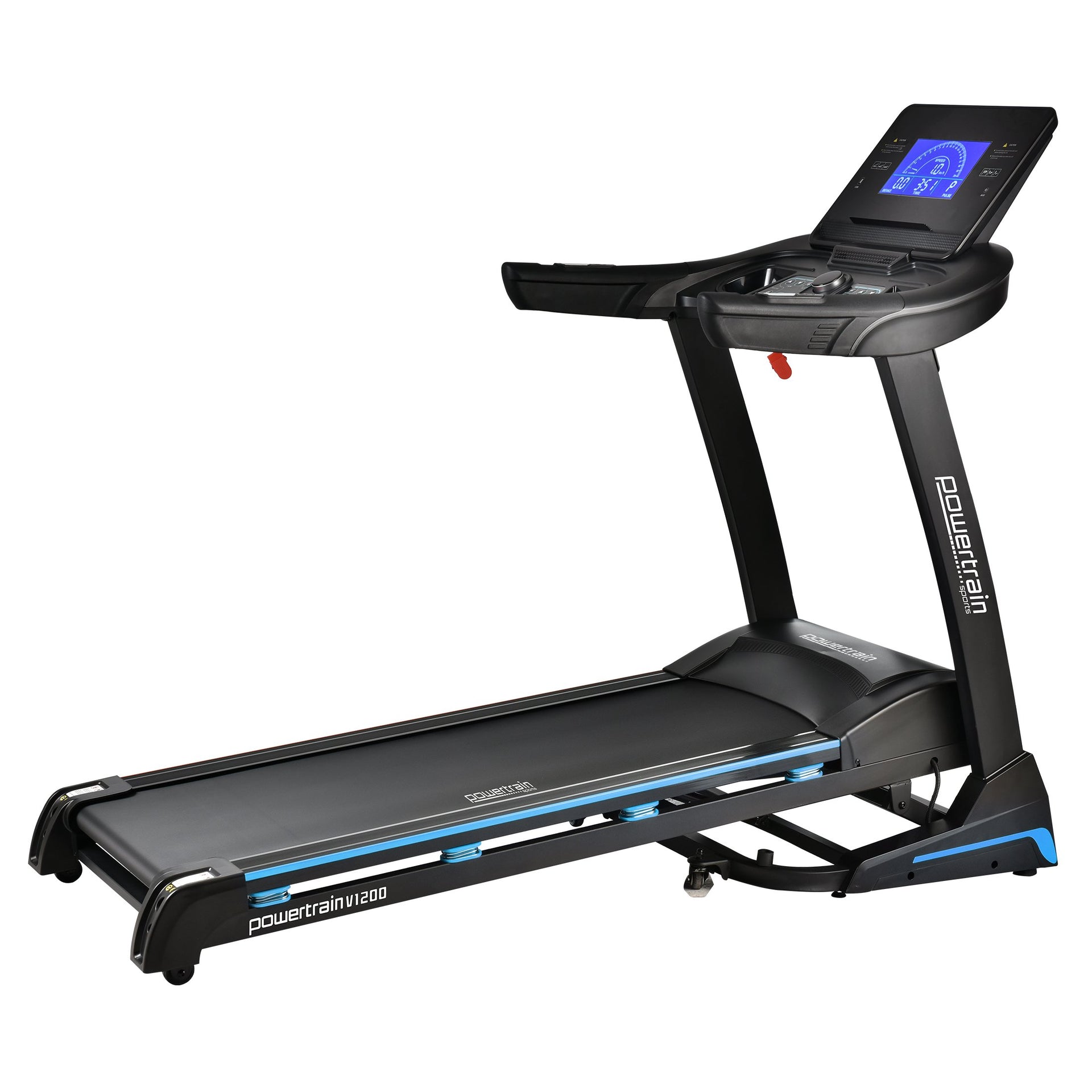 Powertrain V1200 Treadmill with Shock-Absorbing System Awezingly