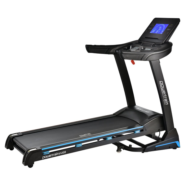 Powertrain V1200 Treadmill with Shock-Absorbing System Awezingly