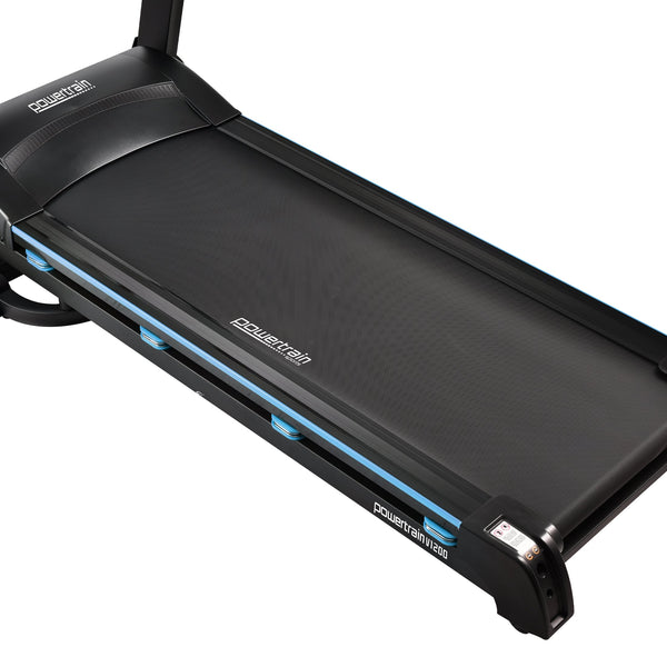Powertrain V1200 Treadmill with Shock-Absorbing System Awezingly