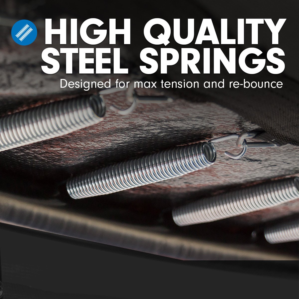 Kahuna 4.5ft Trampoline Round Free Safety Net Spring Pad Cover Mat Yellow Pink Kahuna