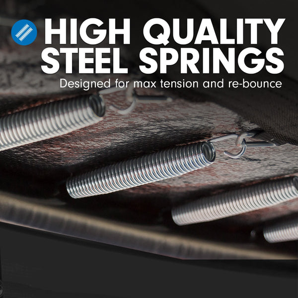 Kahuna 4.5ft Trampoline Round Free Safety Net Spring Pad Cover Mat Yellow Pink Kahuna