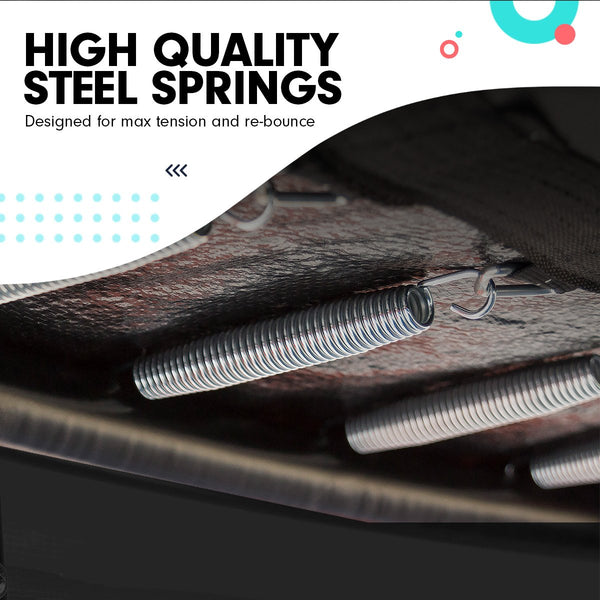 Kahuna 4.5ft Trampoline Round Free Safety Net Spring Pad Cover Mat Outdoor Yellow Purple Kahuna