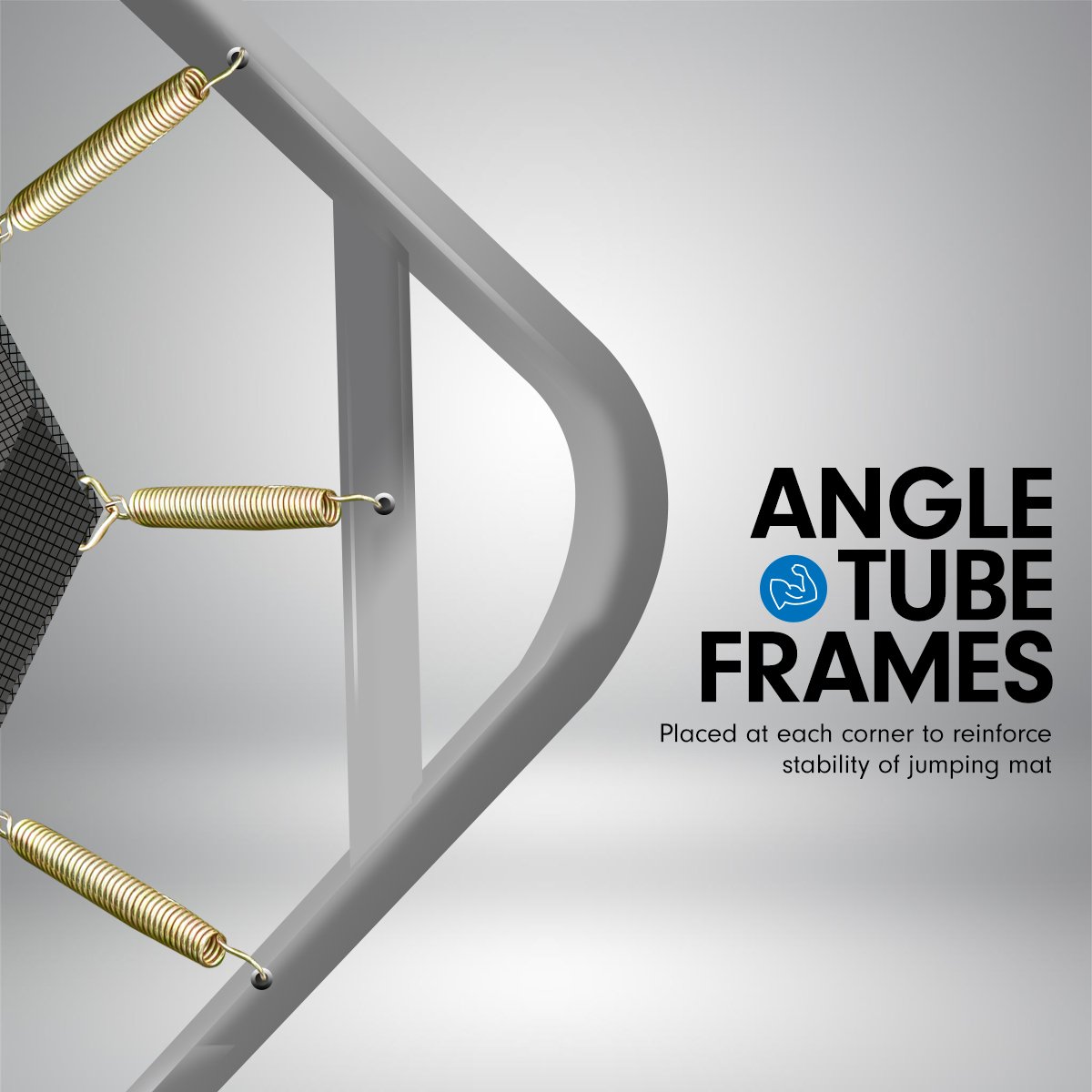 Kahuna 6ft x 9ft Outdoor Rectangular Rainbow Trampoline With Safety Enclosure Kahuna