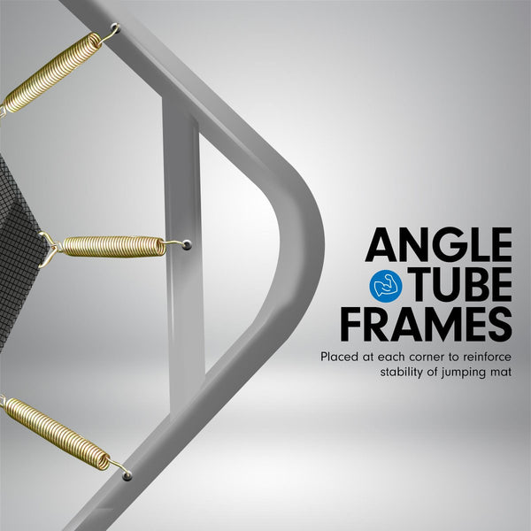 Kahuna 6ft X 9ft Outdoor Rectangular Rainbow Trampoline Safety Enclosure And Basketball Hoop Set Kahuna