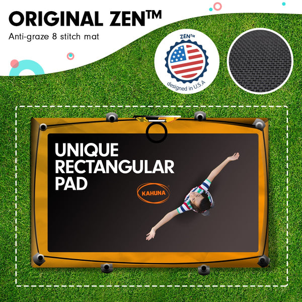 Kahuna Rectangular Trampoline 6x9ft with L.E.D BB Set Rainbow Kahuna