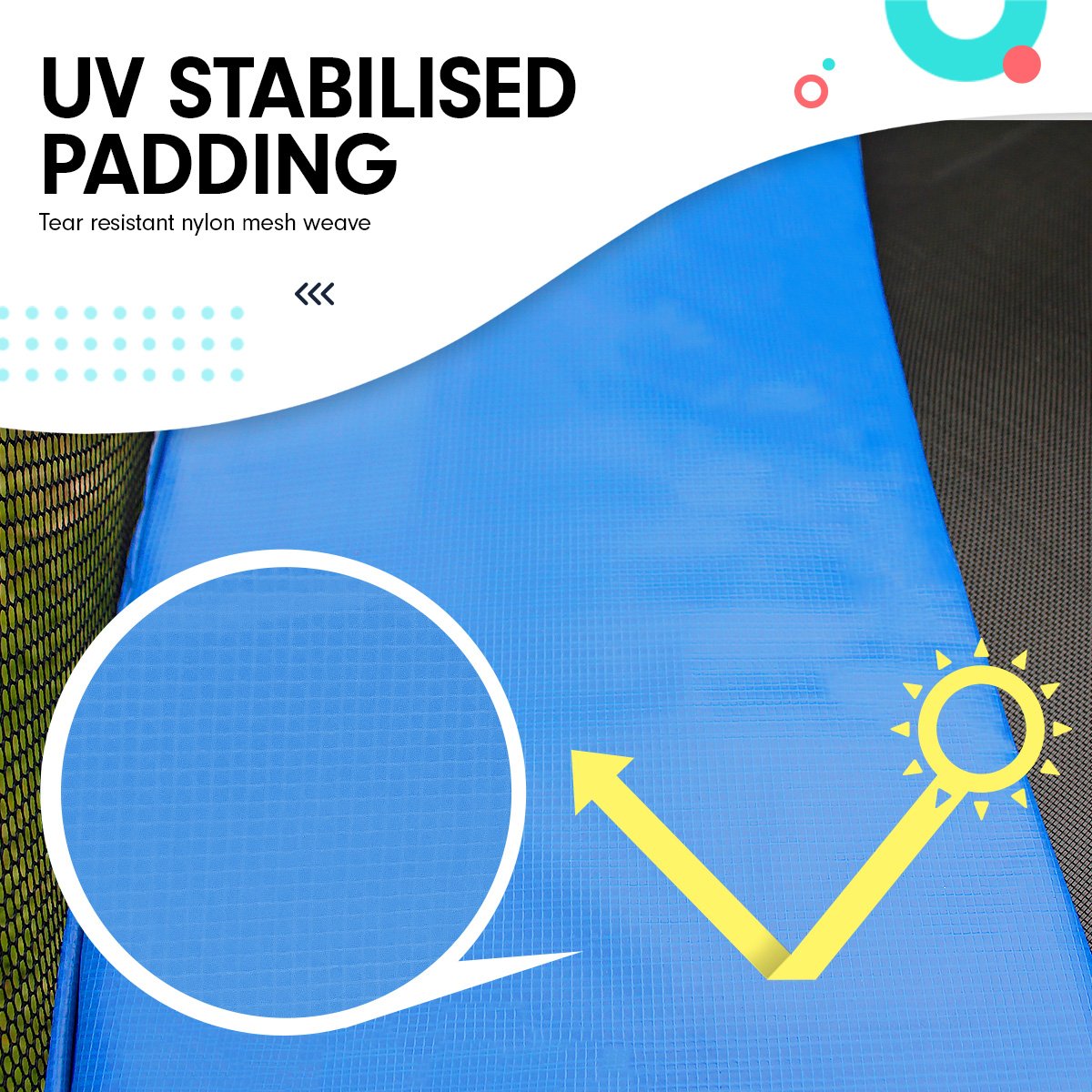 Kahuna Classic 6ft Outdoor Round Blue Trampoline With Safety Enclosure Kahuna