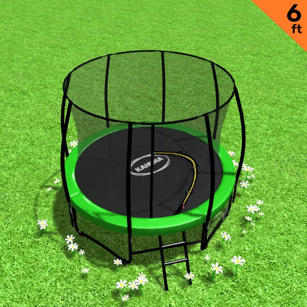 Kahuna 6ft Outdoor Round Green Trampoline Safety Enclosure Kahuna