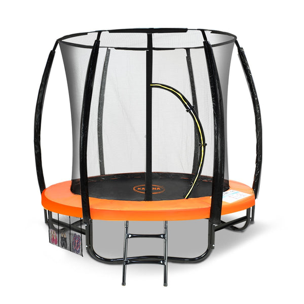 Kahuna Classic 6ft Outdoor Round Orange Trampoline Safety Enclosure Kahuna