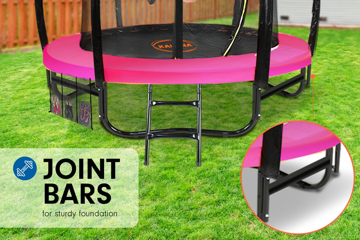 Kahuna Classic 6ft Outdoor Round Trampoline Safety Enclosure - Pink Kahuna