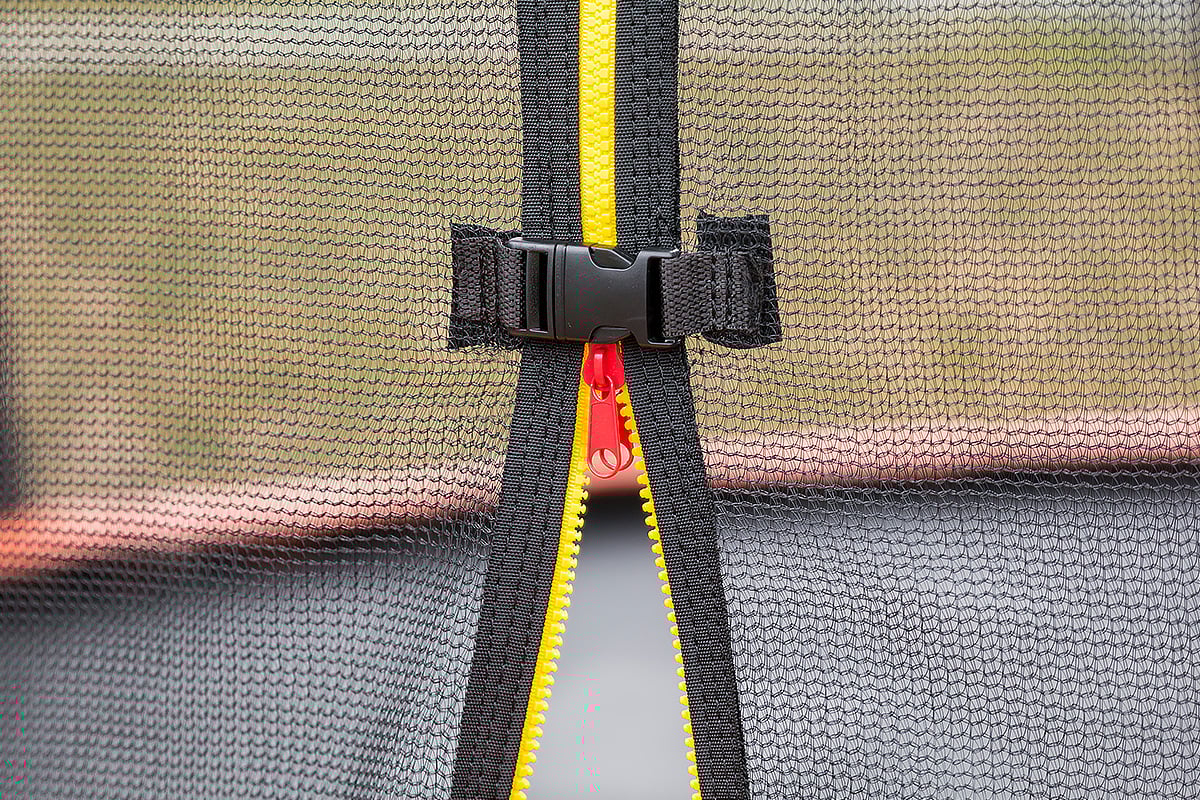 Kahuna Classic 6ft Trampoline Free Ladder Spring Mat Net Safety Pad Cover Round Enclosure Basketball Set - Purple Kahuna