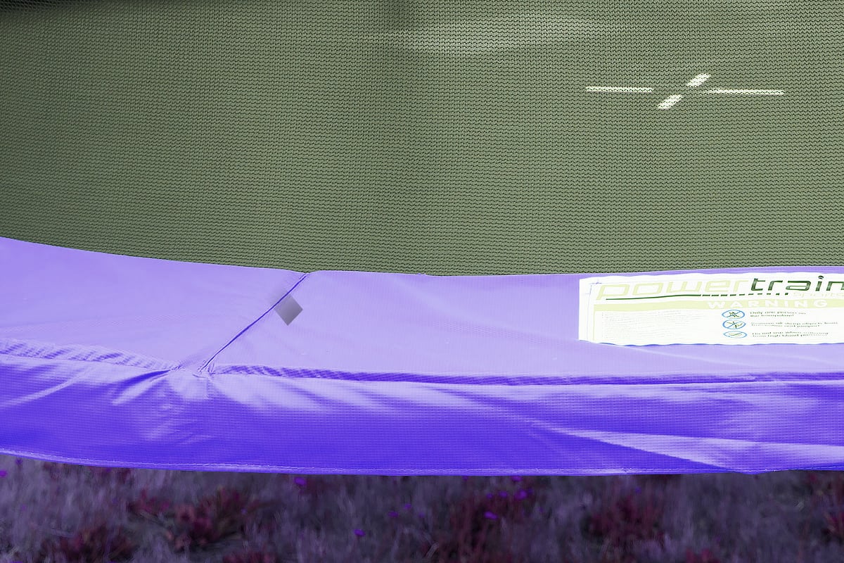 Kahuna 12ft Trampoline Free Ladder Spring Mat Net Safety Pad Cover Round Enclosure - Purple Kahuna