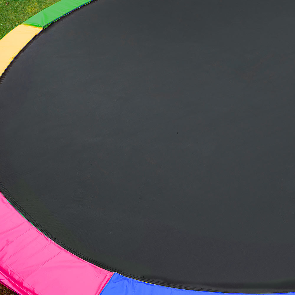 Kahuna 12ft Trampoline Free Ladder Spring Mat Net Safety Pad Cover Round Enclosure - Rainbow Kahuna