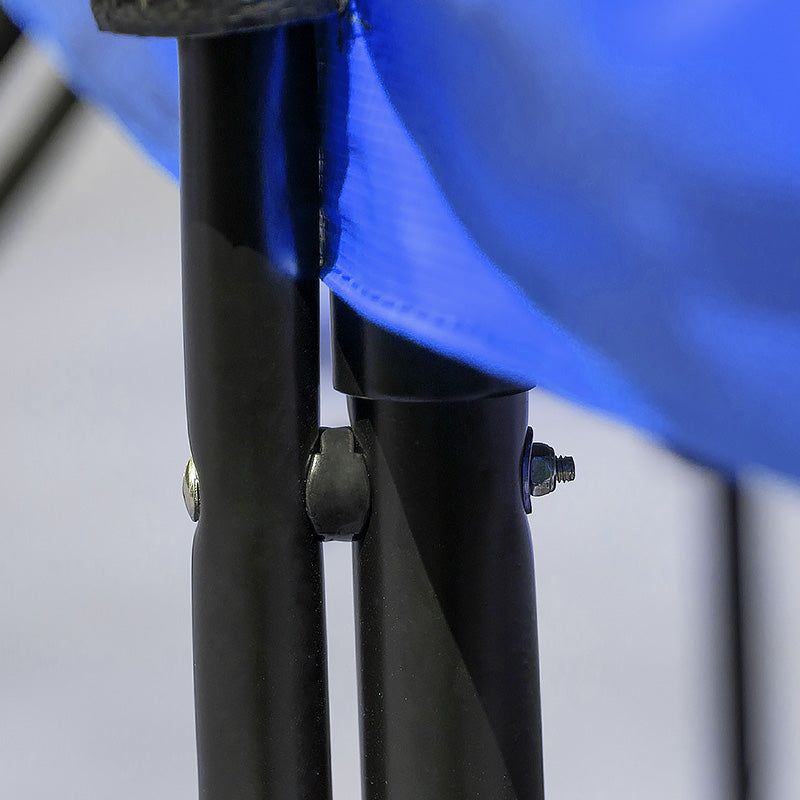 Kahuna 14ft Outdoor Trampoline Kids Children With Safety Enclosure Pad Mat Ladder Basketball Hoop Set - Blue Kahuna