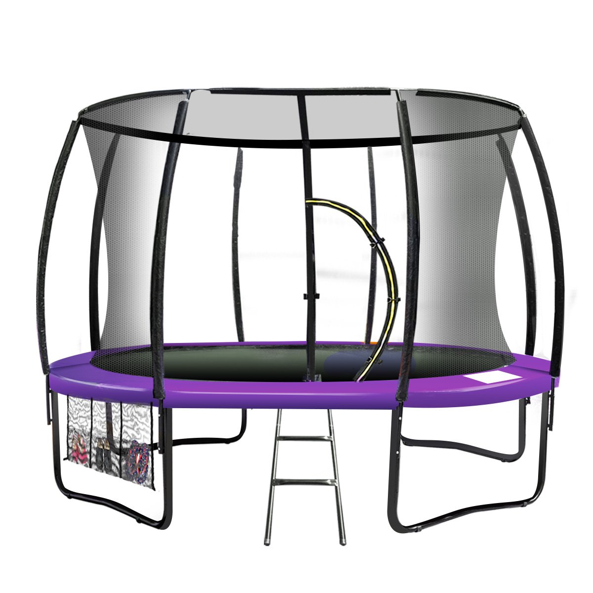Kahuna 14ft Trampoline Free Ladder Spring Mat Net Safety Pad Cover Round Enclosure - Purple Kahuna