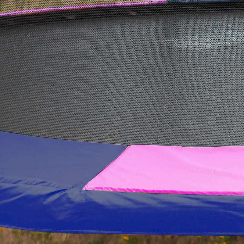 Kahuna 16ft Trampoline Free Ladder Spring Mat Net Safety Pad Cover Round Enclosure - Rainbow Kahuna