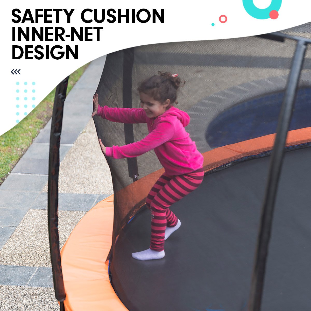 Kahuna Replacement Trampoline Net for 8ft x 14ft Oval Trampoline Kahuna