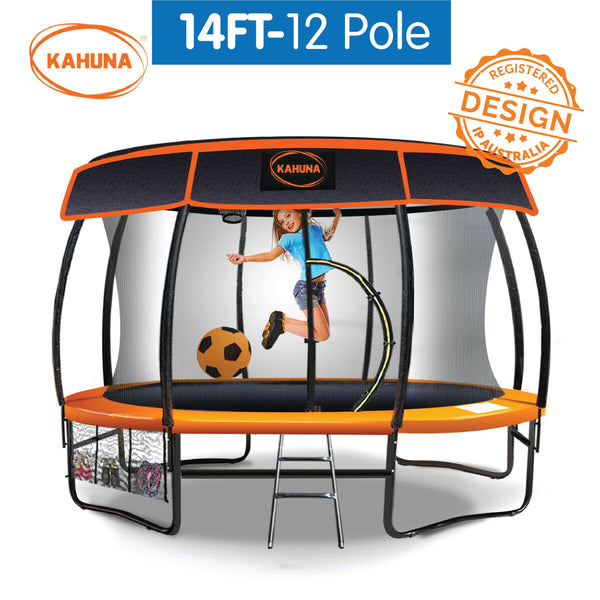 Kahuna 14ft-12 Pole Trampoline Roof Shade Cover Kahuna