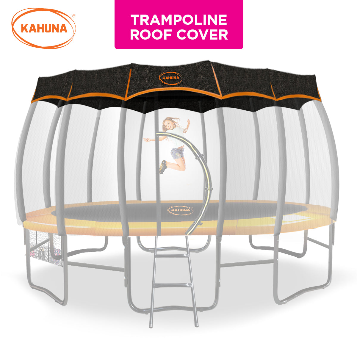 Kahuna 12ft Removable Twister Trampoline Roof Shade Cover Kahuna
