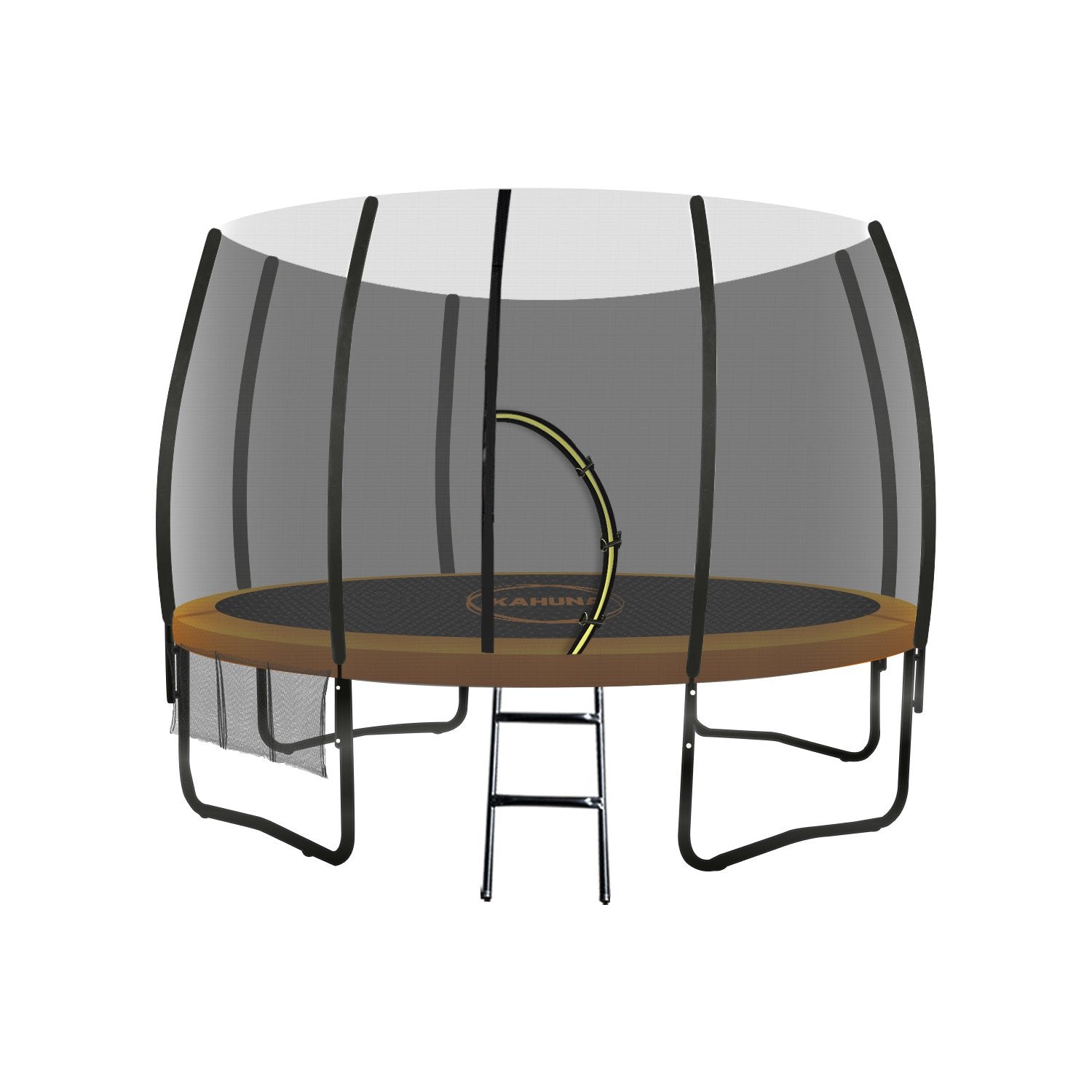 Kahuna 10ft Twister Springless Trampoline Safety Net Pad Mat Outdoor Orange Kahuna