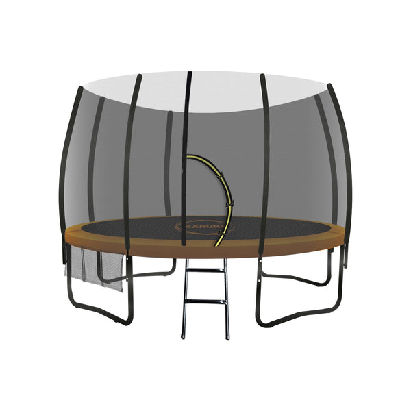 Kahuna 10ft Twister Springless Trampoline Safety Net Pad Mat Outdoor Orange Kahuna