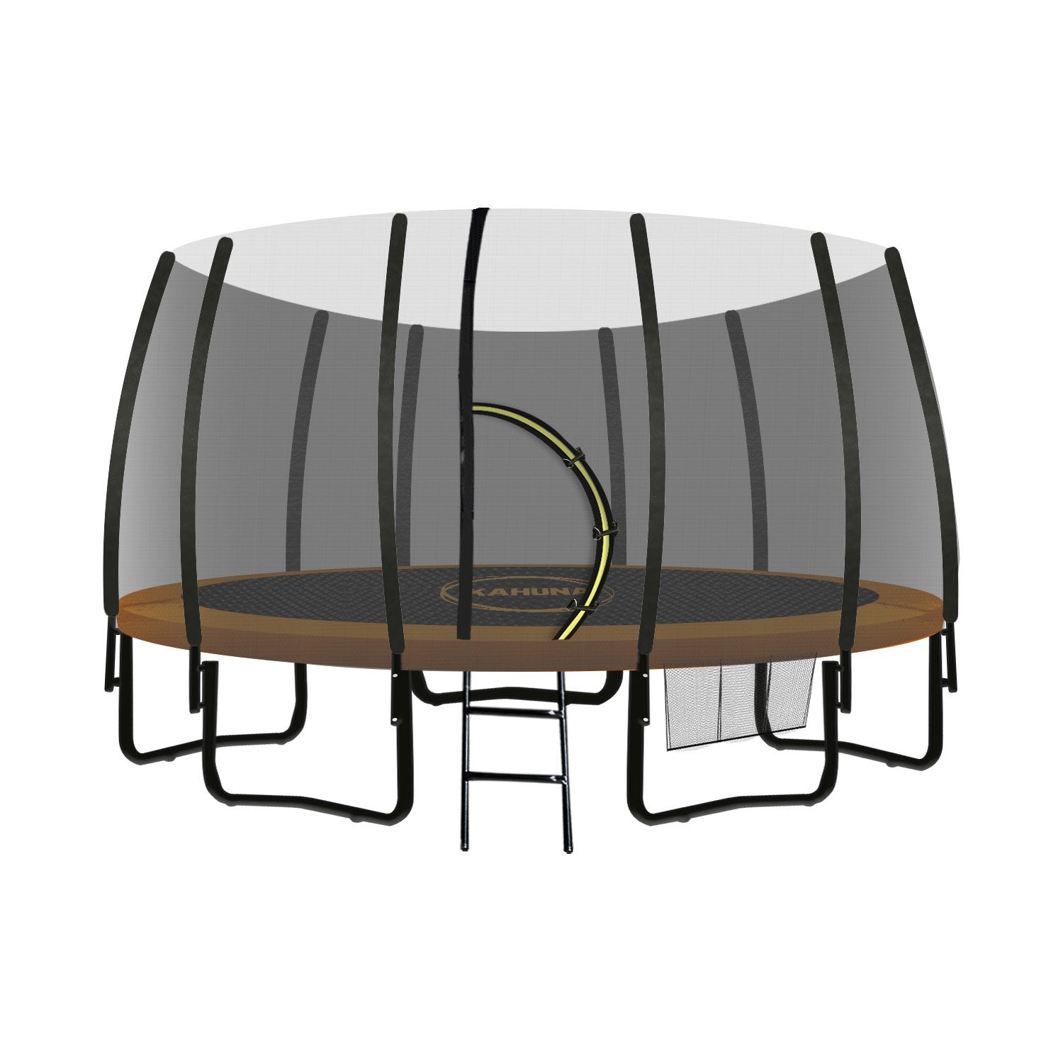Kahuna Twister 12ft Springless Trampoline Outdoor Mat Pad Net Ladder Kahuna