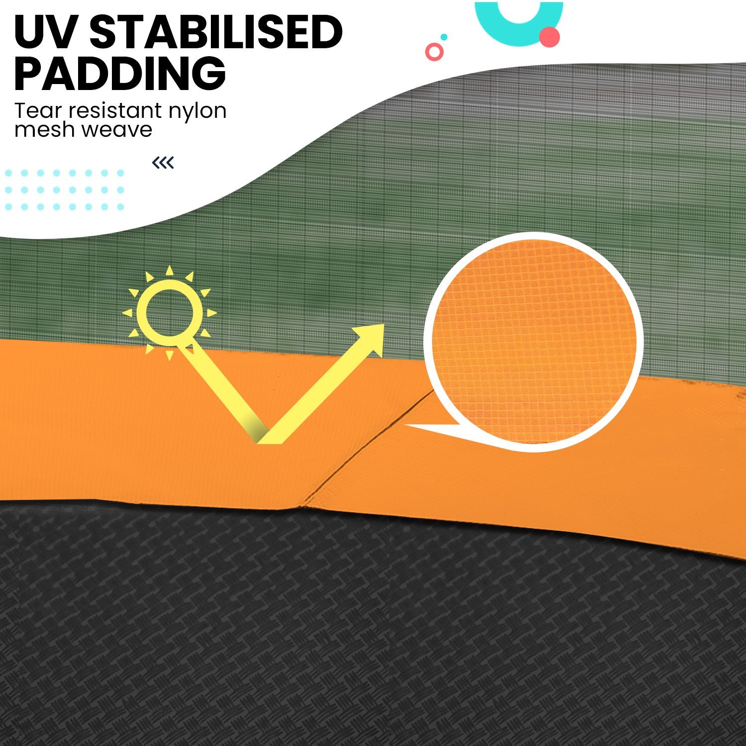 Kahuna Twister 12ft Springless Trampoline Outdoor Mat Pad Net Ladder Kahuna