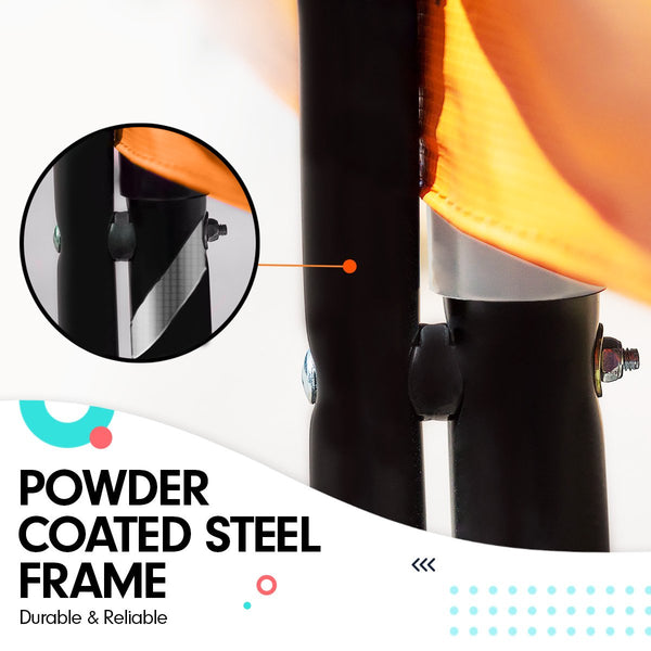 Kahuna Twister 14ft Springless Trampoline Outdoor Kids Safety Net Pad Mat with Basketball Set Powertrain