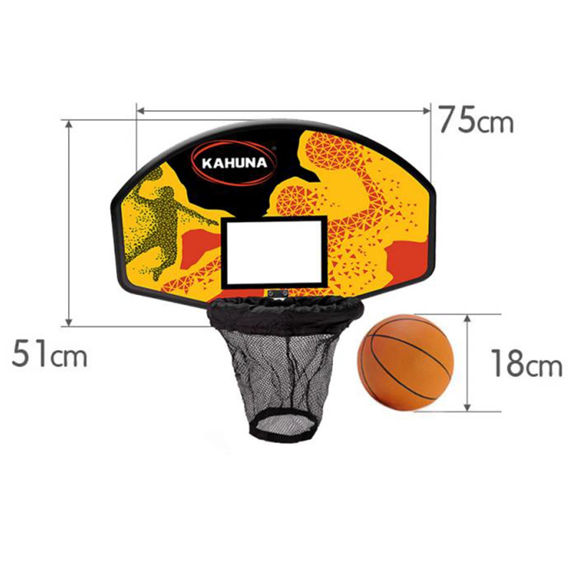 Kahuna Trampoline Basketball Ring Set with Mini Ball and Pump Kahuna