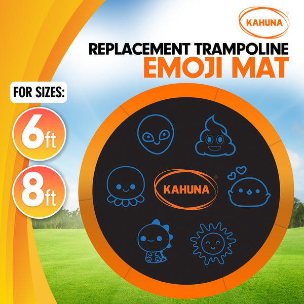 Kahuna 8ft Replacement Trampoline Jumping Mat - Emoji Kahuna