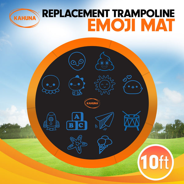 Kahuna 10ft Replacement Trampoline Jumping Mat - Emoji Kahuna