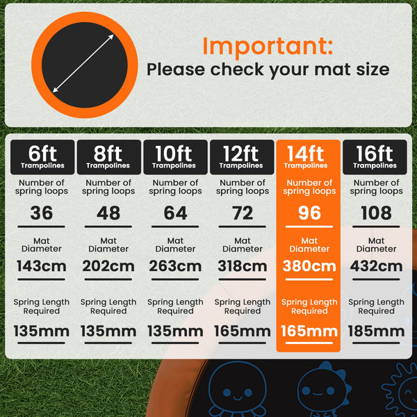 Kahuna 14ft Replacement Trampoline Jumping Mat - Emoji Kahuna