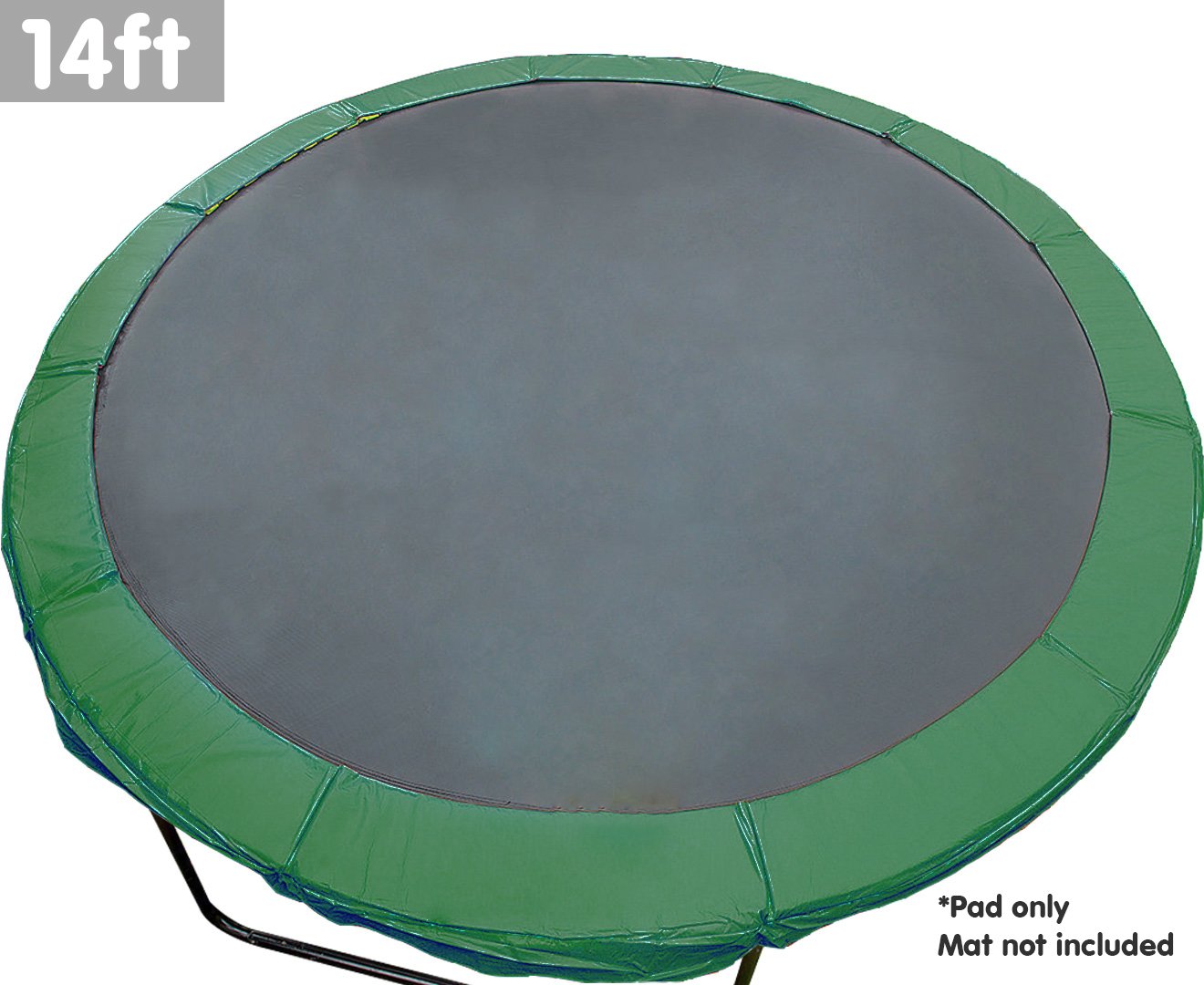 Kahuna 14ft Trampoline Replacement Spring Pad Round Cover - Green Kahuna