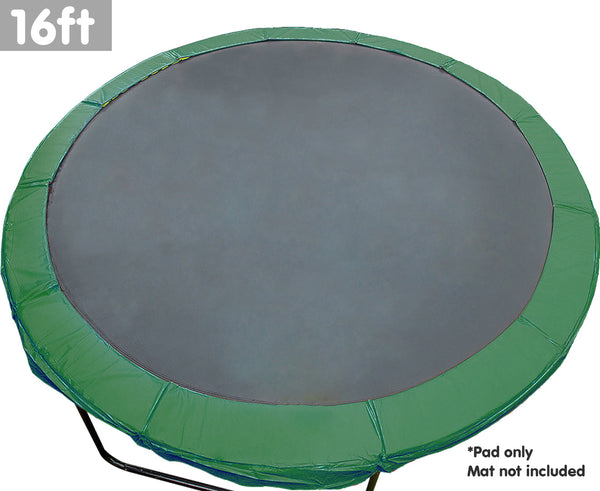 Kahuna 16ft Trampoline Replacement Spring Pad Round Cover - Green Kahuna