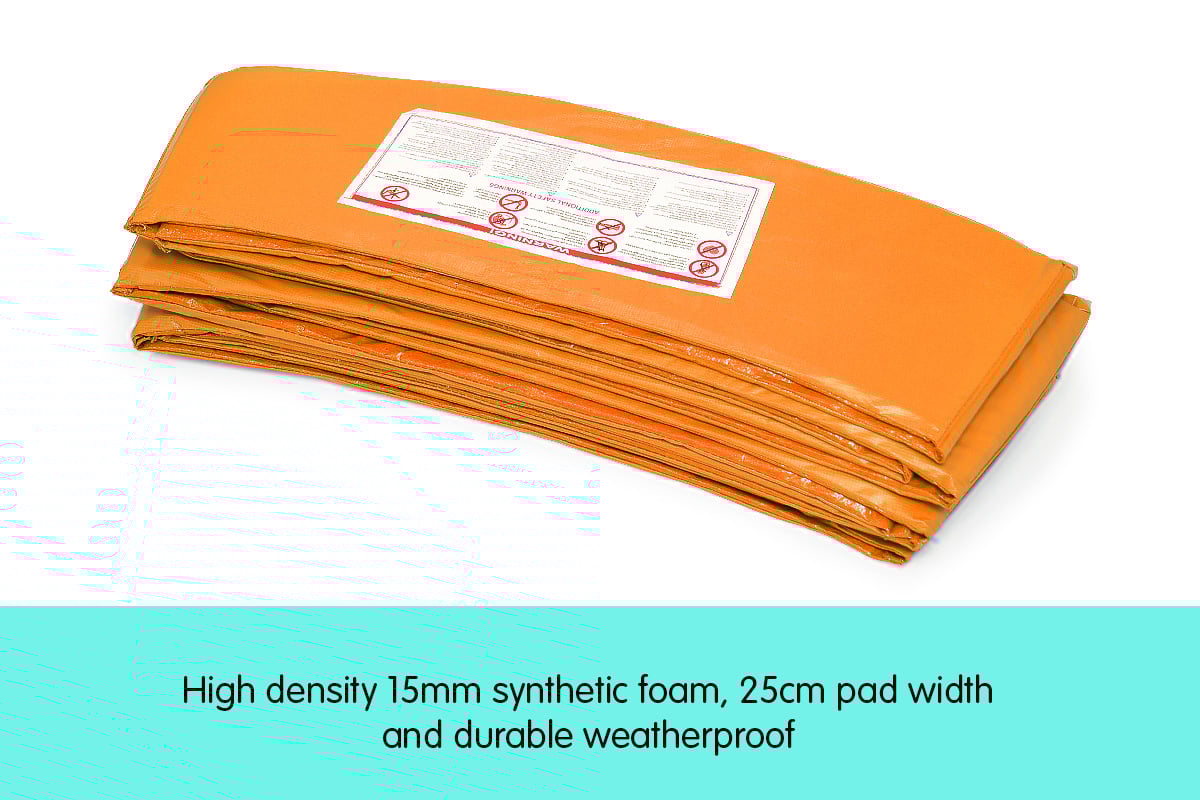 Kahuna 10ft Trampoline Replacement Pad Round - Orange Kahuna