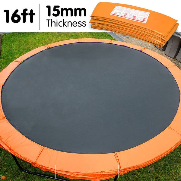 Kahuna 16ft Trampoline Replacement Pad Round - Orange Kahuna