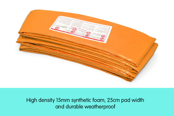 Kahuna 16ft Trampoline Replacement Pad Round - Orange Kahuna
