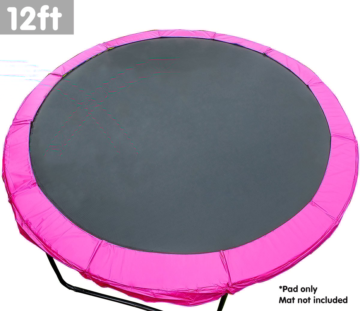 Kahuna 12ft Trampoline Replacement Pad Round - Pink Kahuna