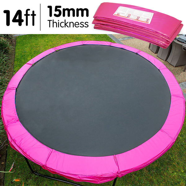 Kahuna 14ft Trampoline Replacement Pad Round - Pink Kahuna
