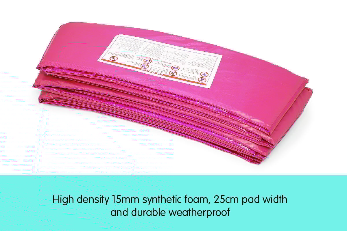 Kahuna 16ft Trampoline Replacement Pad Round - Pink Kahuna
