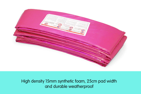 Kahuna 16ft Trampoline Replacement Pad Round - Pink Kahuna
