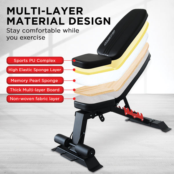 Powertrain Home Gym Adjustable Dumbbell Bench Powertrain