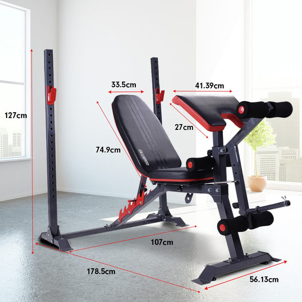 Powertrain Adjustable Weight Bench Home Gym Bench Press - 301 Powertrain