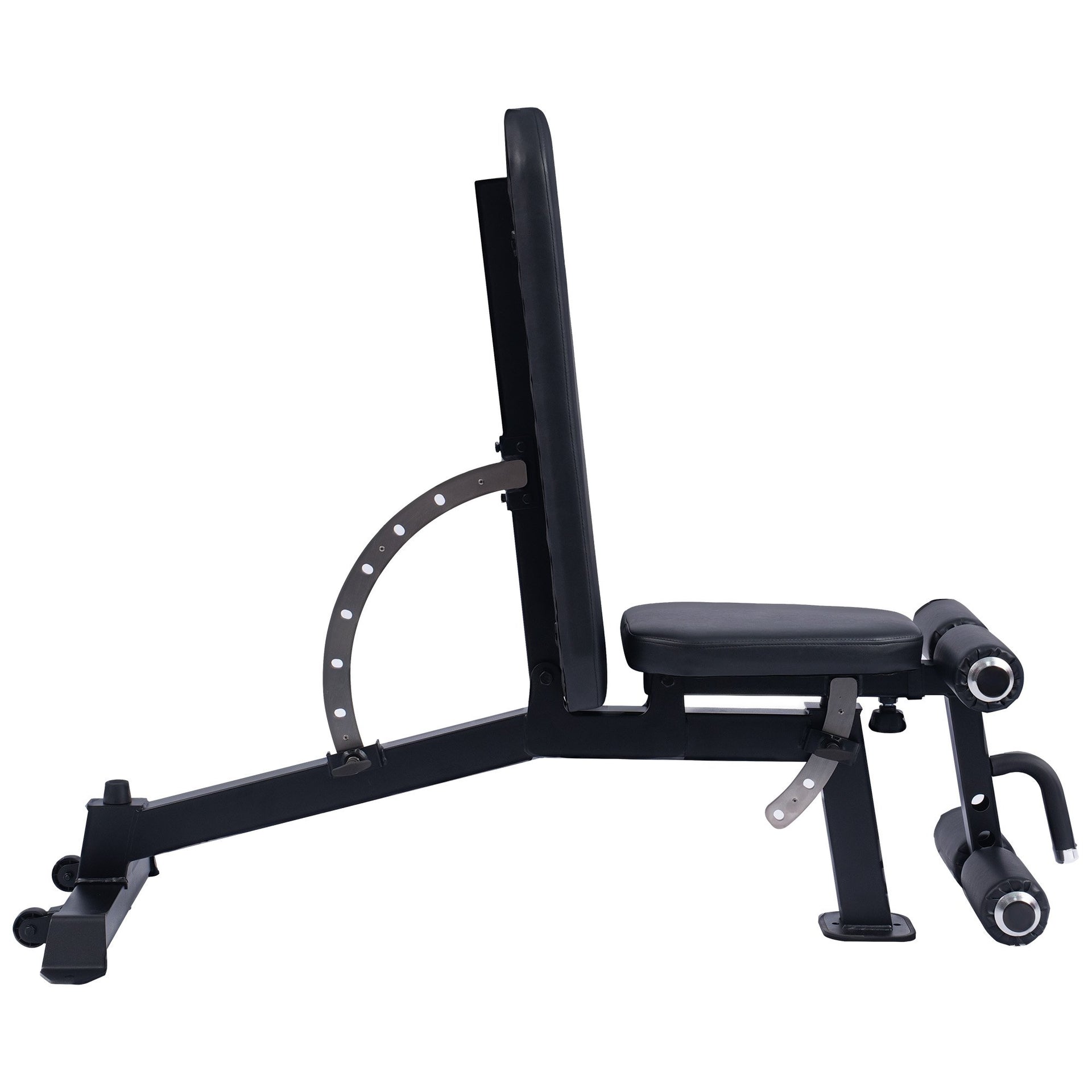 Powertrain Multi Workout Bench with Transport Wheels and Adjustable Backrest Awezingly