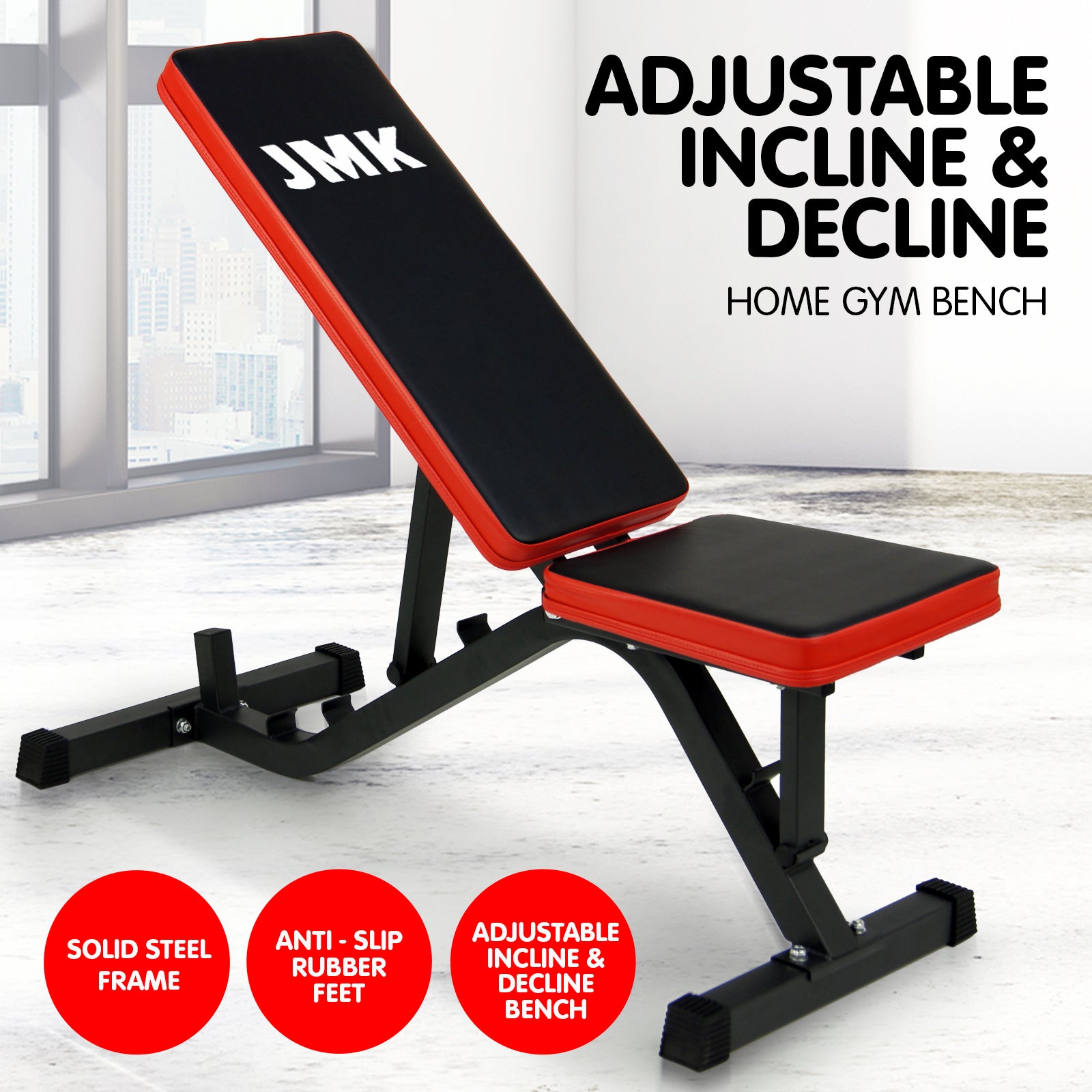 Powertrain Adjustable Incline Decline Home Gym Bench Powertrain