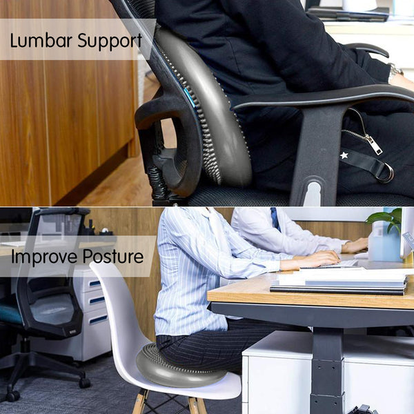 Powertrain Yoga Stability Disc Home Gym Pilates Balance Trainer - Grey Powertrain