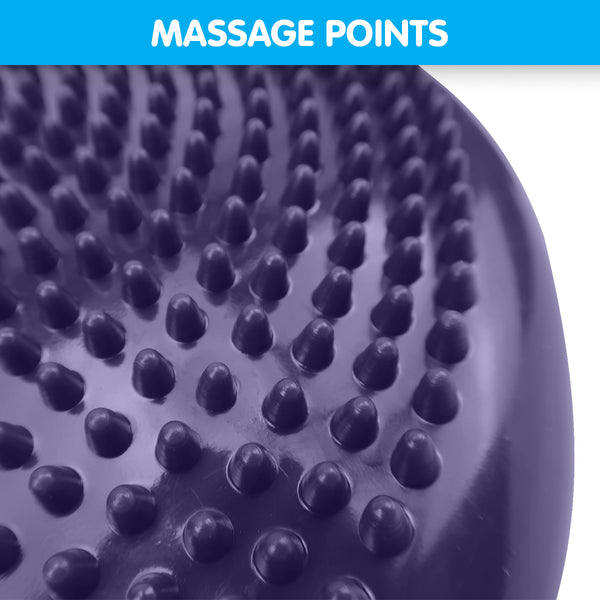 Powertrain Yoga Stability Disc w/ Pump Home Gym Pilate Balance Trainer - Purple Powertrain