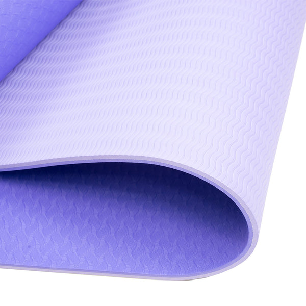 Powertrain Eco-Friendly TPE Pilates Exercise Yoga Mat 8mm - Light Purple Powertrain